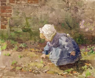Child with White Cap